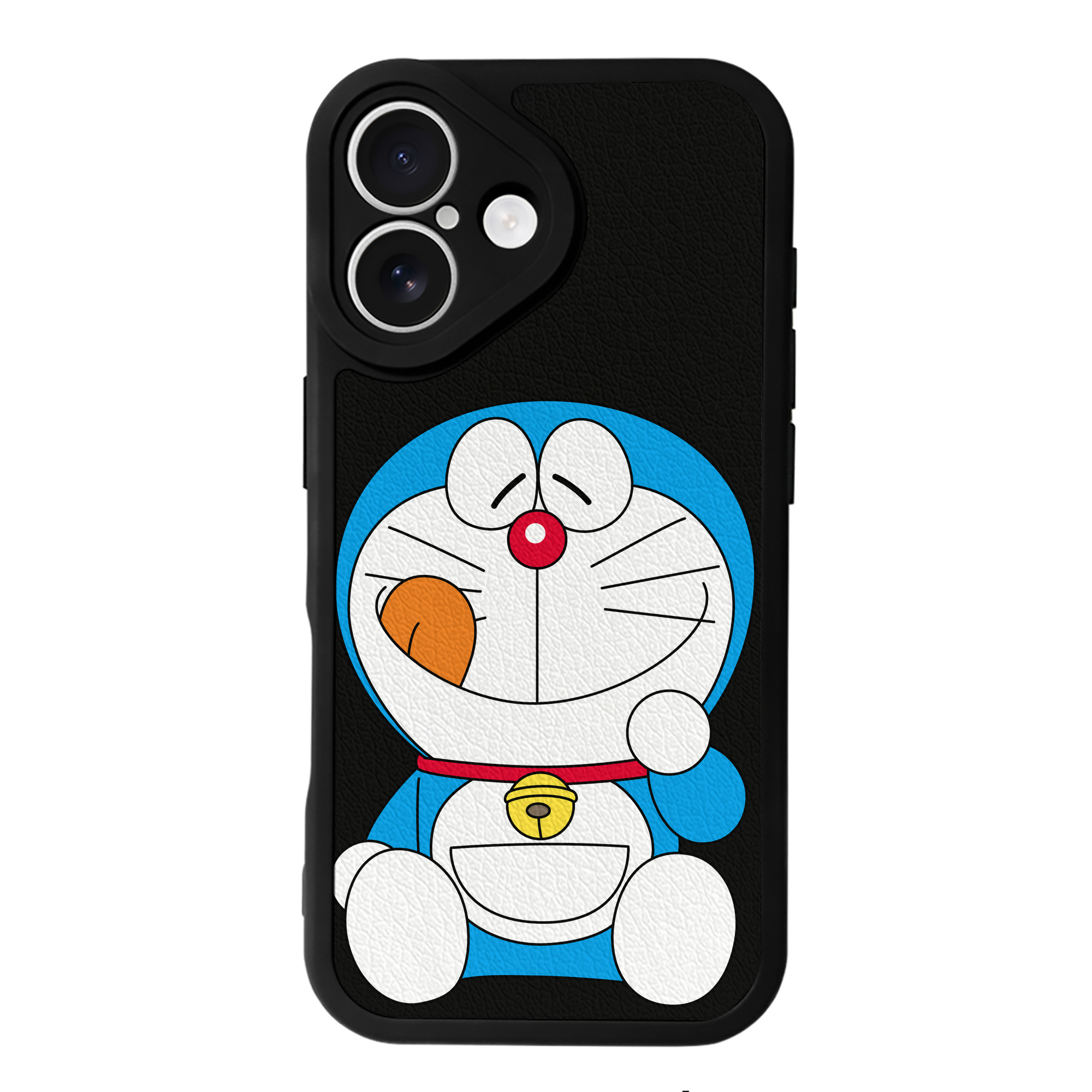 （画像用） ドラえもん Doraemon 【iPhone 16シリーズ対応】シリコンスマホケース（レザー調） 材質：シリコン